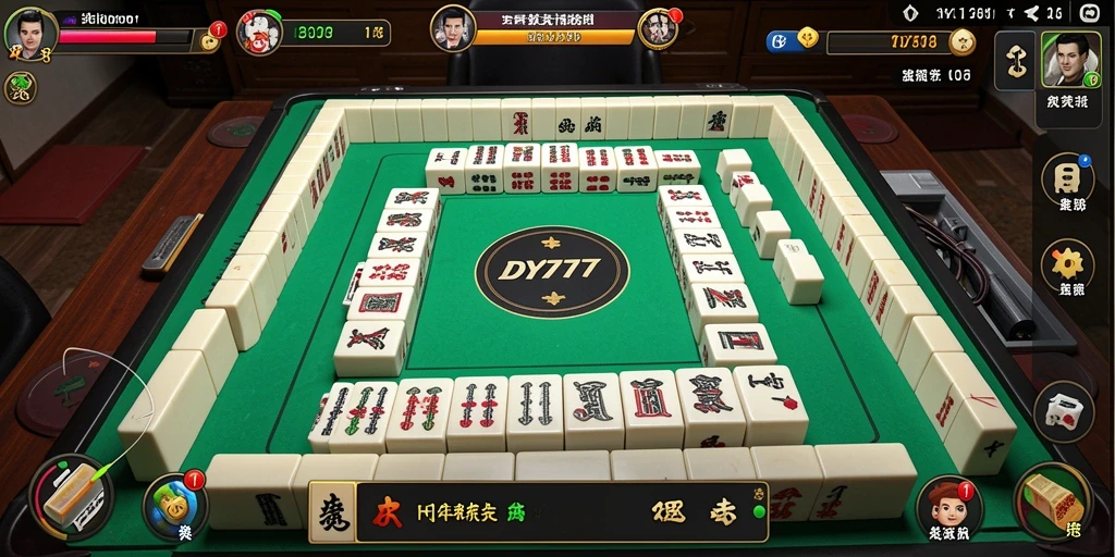 Screenshot DY777 menampilkan gameplay Mahjong yang seru dan menantang.