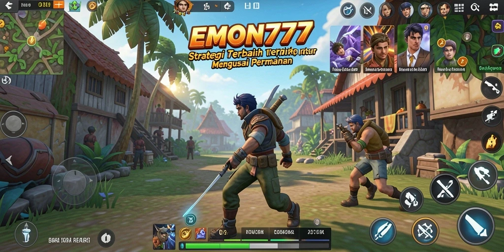 Tangkapan layar gameplay EMON777 yang menampilkan pertempuran strategi yang mendebarkan.