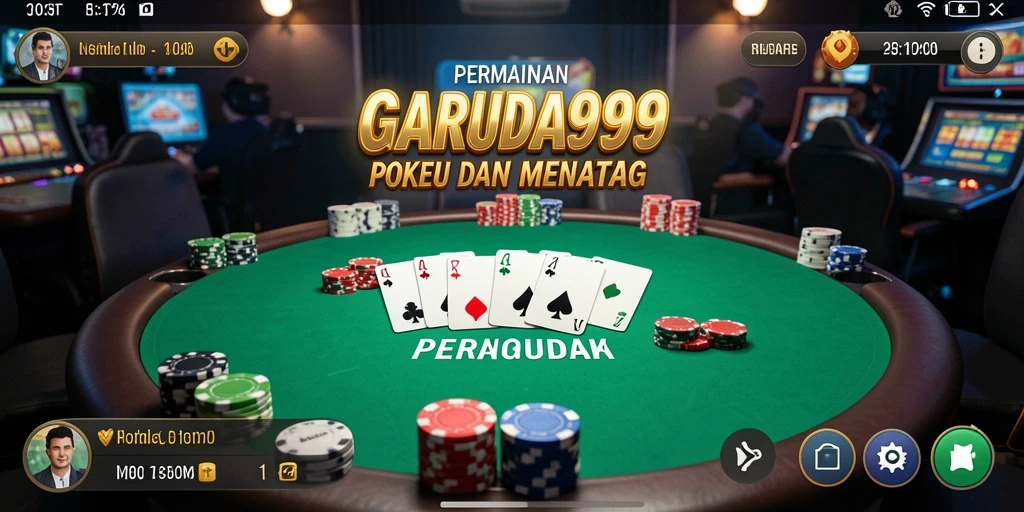 Tampilan gameplay poker yang menarik di GARUDA999.