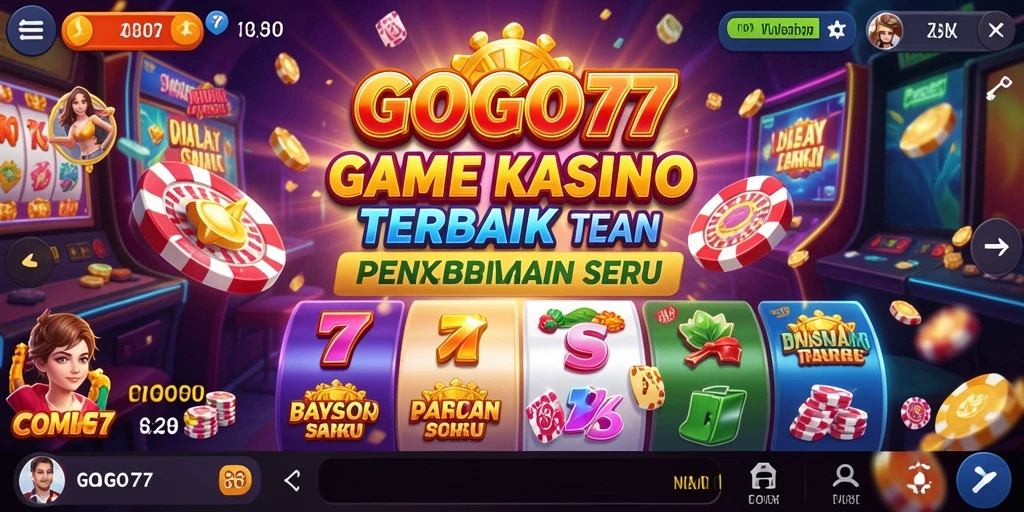 Tampilan gameplay seru di GOGO77 yang menampilkan berbagai permainan Kasino.