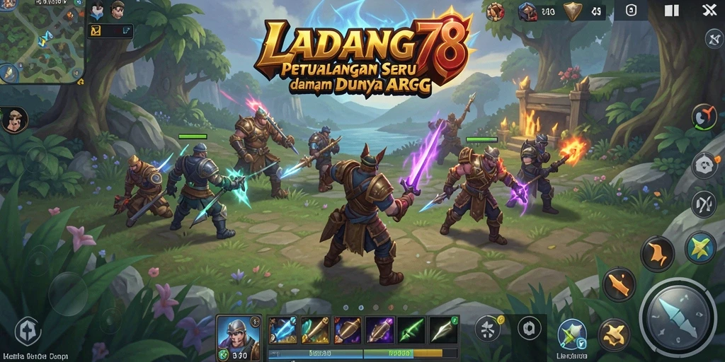 Tampilan gameplay ARPG yang mendebarkan di LADANG78.