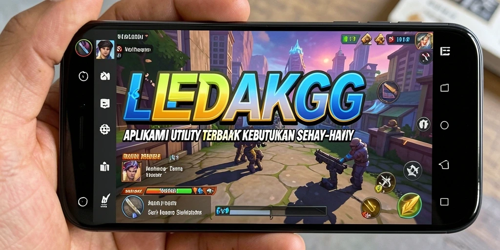Tampilan antarmuka aplikasi LEDAKGG yang intuitif dan menarik.