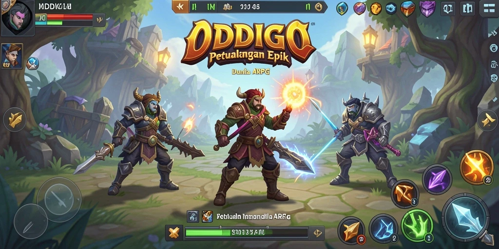 Screenshot gameplay ODDIGO menampilkan aksi menarik dan petualangan seru.