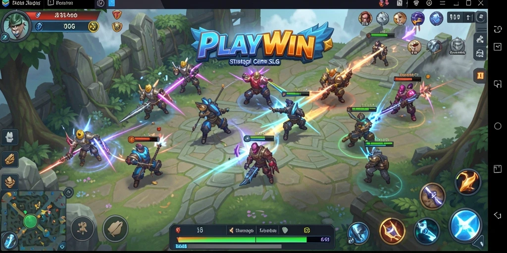 Screenshot permainan menunjukkan strategi pertempuran yang mendebarkan.
