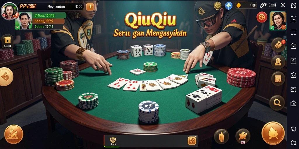 Screenshot gameplay PPV88 yang menunjukkan aksi QiuQiu yang seru.