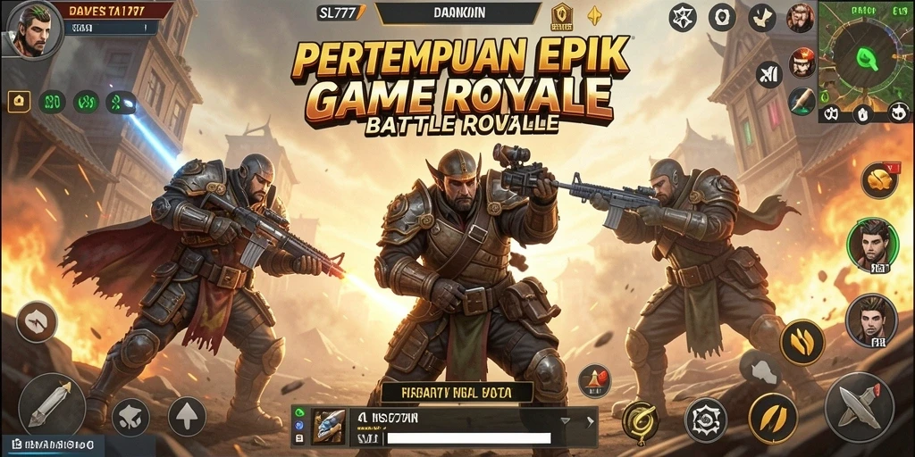 Tampilan gameplay menarik dalam pertempuran SL777 yang intens.