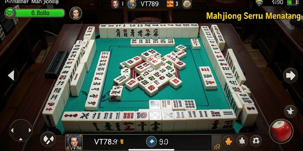 Screenshot gameplay VT789 yang menunjukkan keseruan bermain Mahjong.
